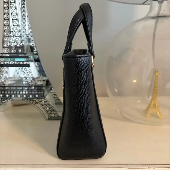 Coach Alice Small Satchel Blk/Gold EUC - Picture 6 of 9